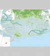 Situació de les línies de TRAM a l'àrea de Barcelona